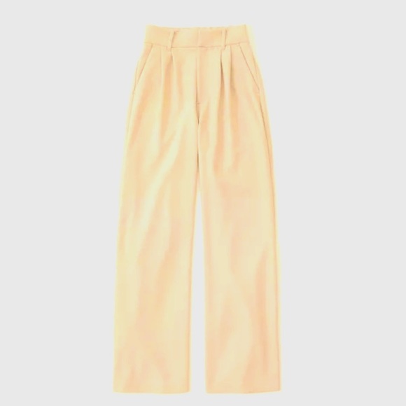 Abercrombie & Fitch Pants - Abercrombie & Fitch wide leg trousers XL beige